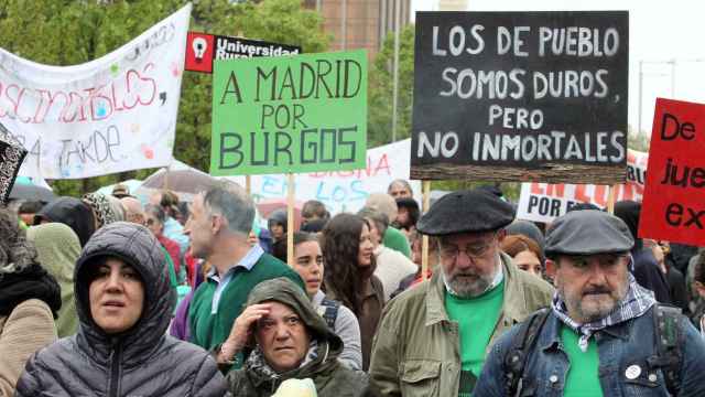 Manifestación en Madrid de la España vaciada.