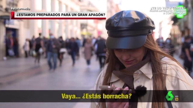 La joven durante la entrevista en 'El Intermedio'.