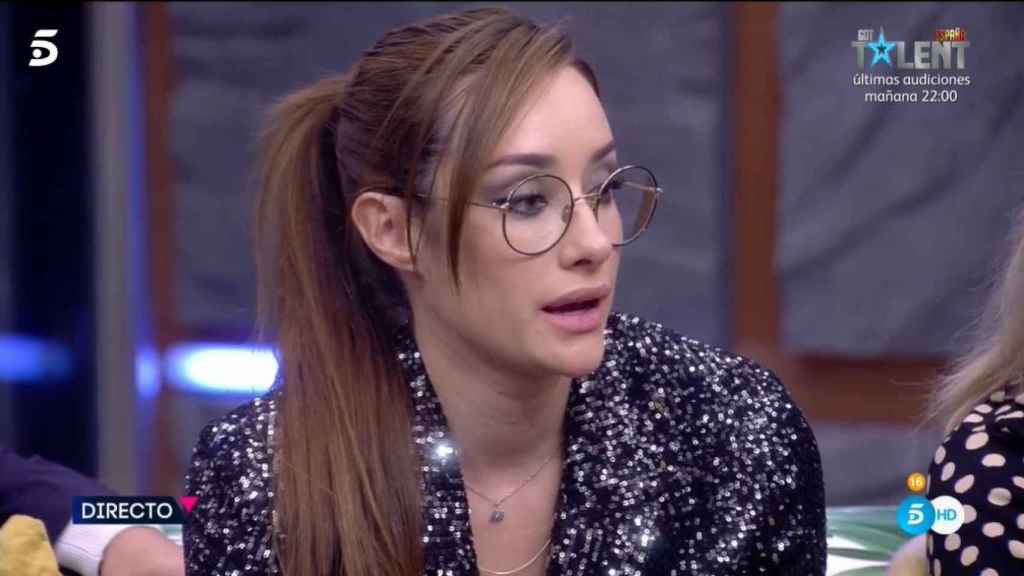 Adara Molinero esta noche en directo en el 'reality' de Telecinco.