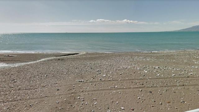 La playa de la desembocadura del arroyo Jaboneros, en Málaga