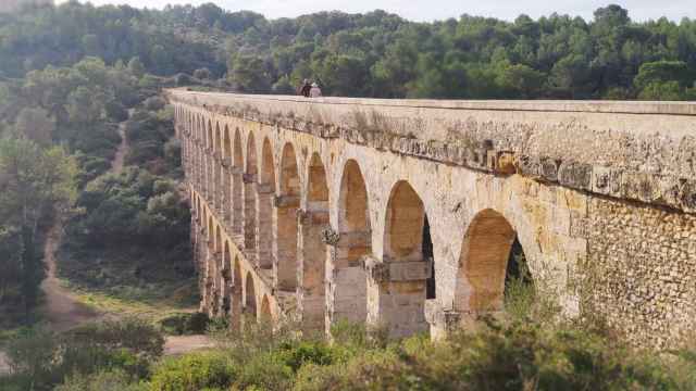 Imagen del acueducto de Les Ferreres, también conocido como Puente del Diablo, que es Patrimonio Mundial por la UNESCO.