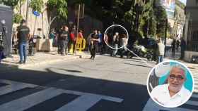 Leo Harlem se lo pasa en grande por las calles de Málaga rodando 'Como Dios manda'