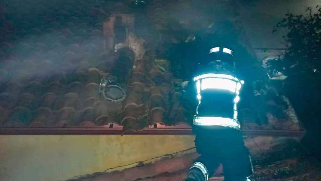 Incendio en Regueras de Arriba - Bomberos de León