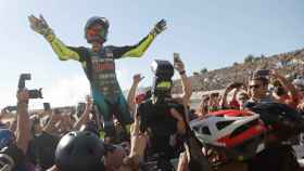 Valentino Rossi en su despedida de MotoGP en Cheste