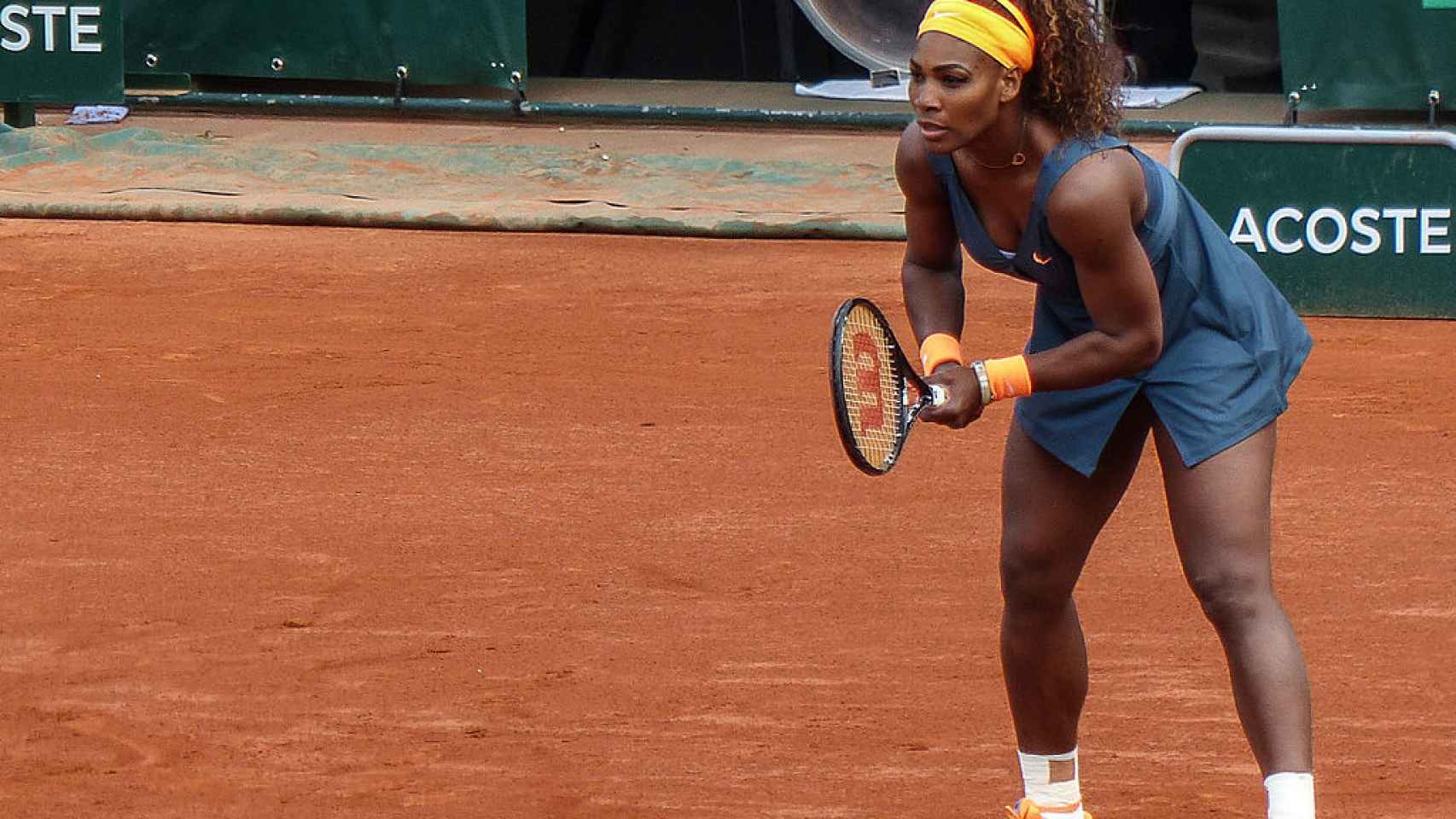 Serena Williams durante el Roland Garros de 2013.