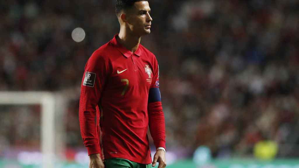 Cristiano Ronaldo, en un partido de la selección de fútbol de Portugal