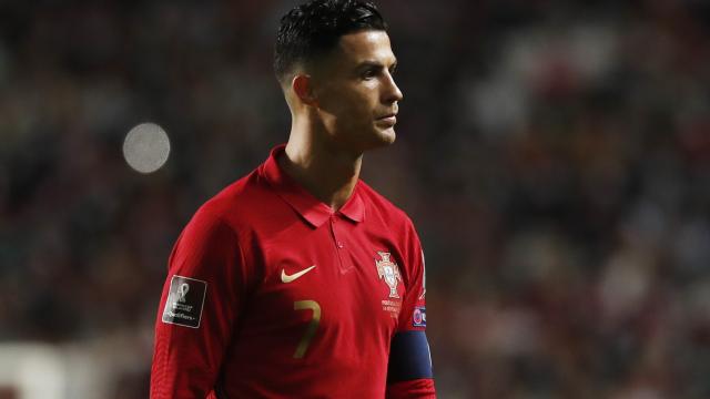 Cristiano Ronaldo, en un partido de la selección de fútbol de Portugal