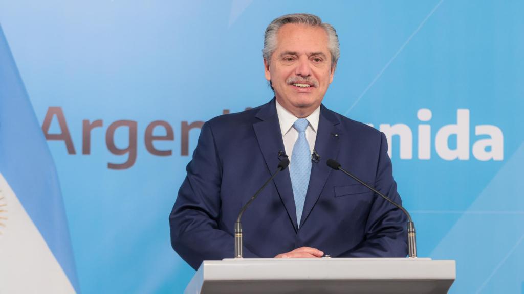 El presidente de Argentina, Alberto Fernández.