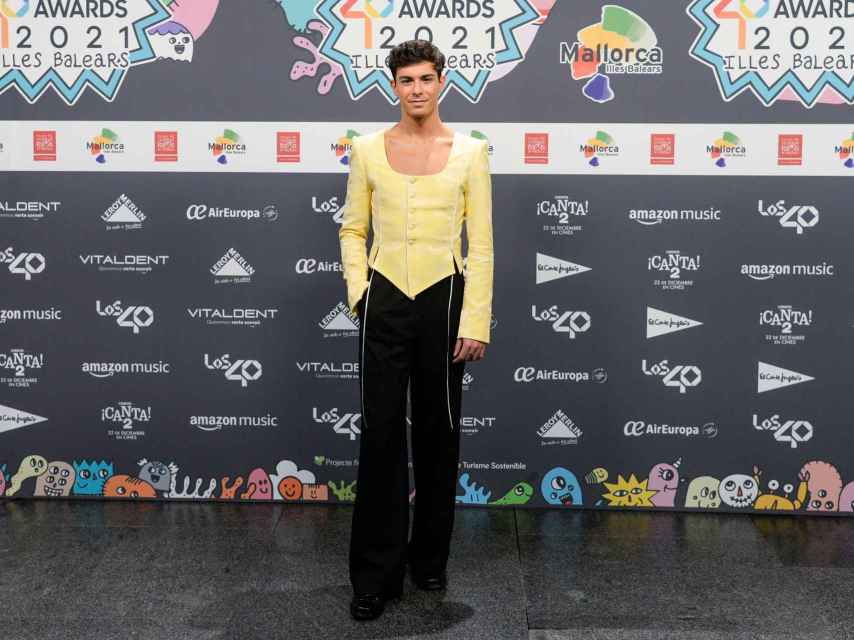 Alfred García en la 'red carpet' de LOS40 Music Awards.