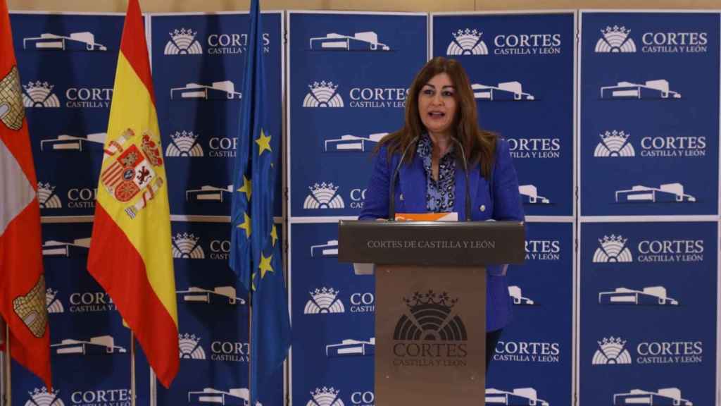 La procuradora y portavoz de Ciudadanos en la comisión de Educación en las Cortes de Castilla y León, Marta Sanz Gilmartín.