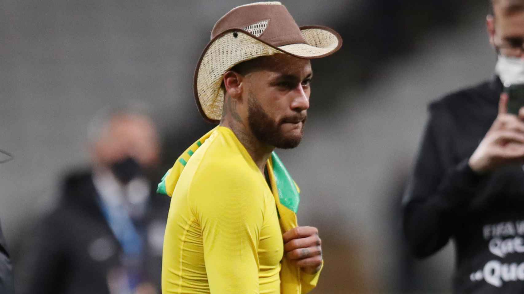 Neymar, tras un partido con Brasil