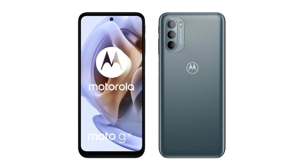 Motorola Moto G31 front and rear
