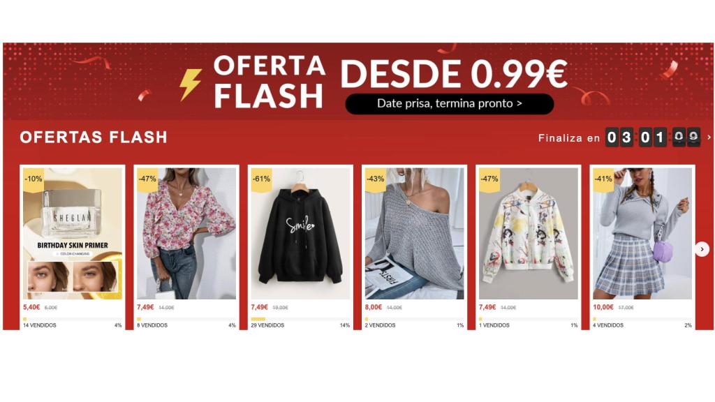 Black Friday in Shein 75 offers with clothes at 50 cents on the