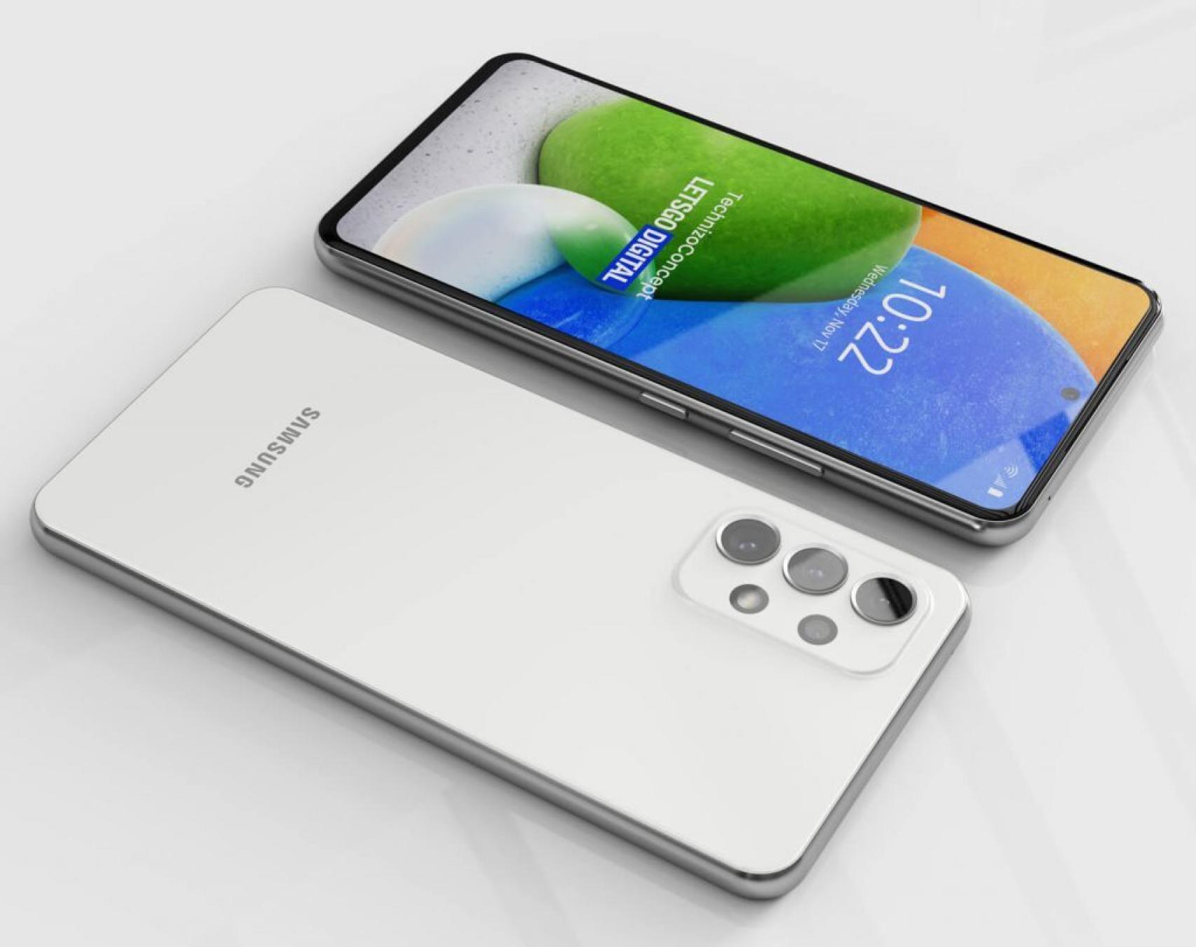 Samsung Galaxy A73 (render designed based on leaks)