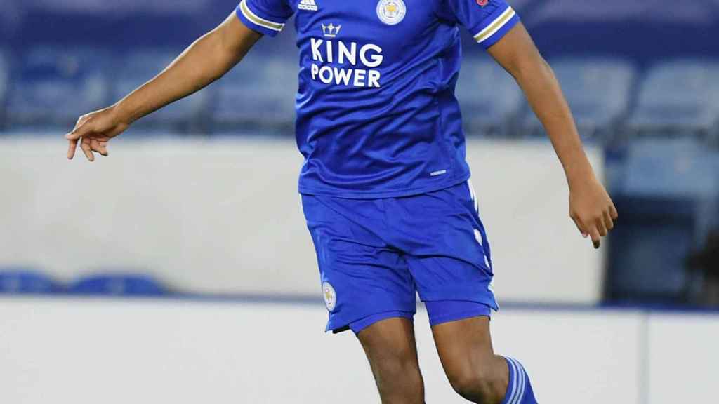 Wesley Fofana en un partido con el Leicester