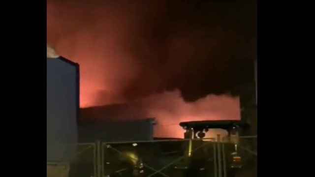 Incendio de una de las naves del Sonorama Ribera en Aranda de Duero @SocialDrive_es