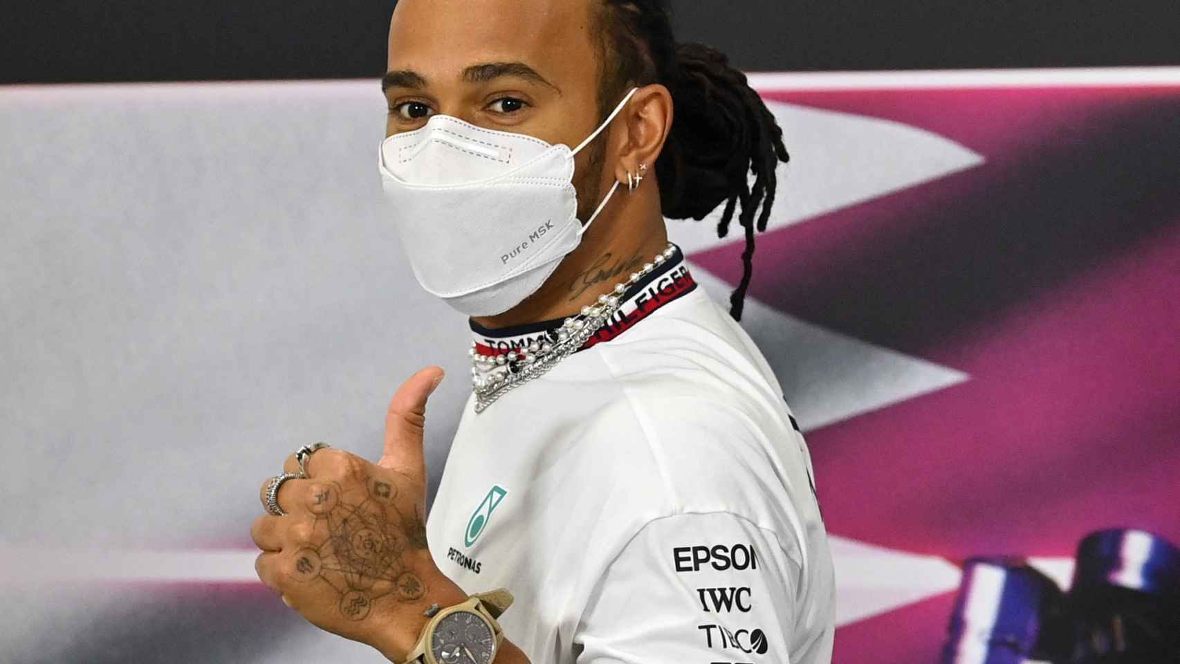Lewis Hamilton, en Qatar