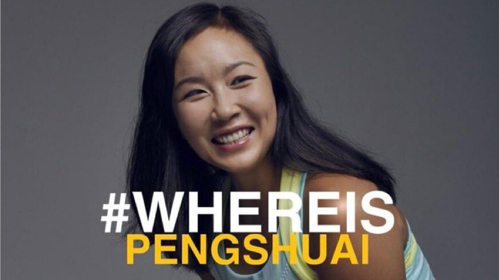 Campaña para denunciar la desaparición de Peng Shuai
