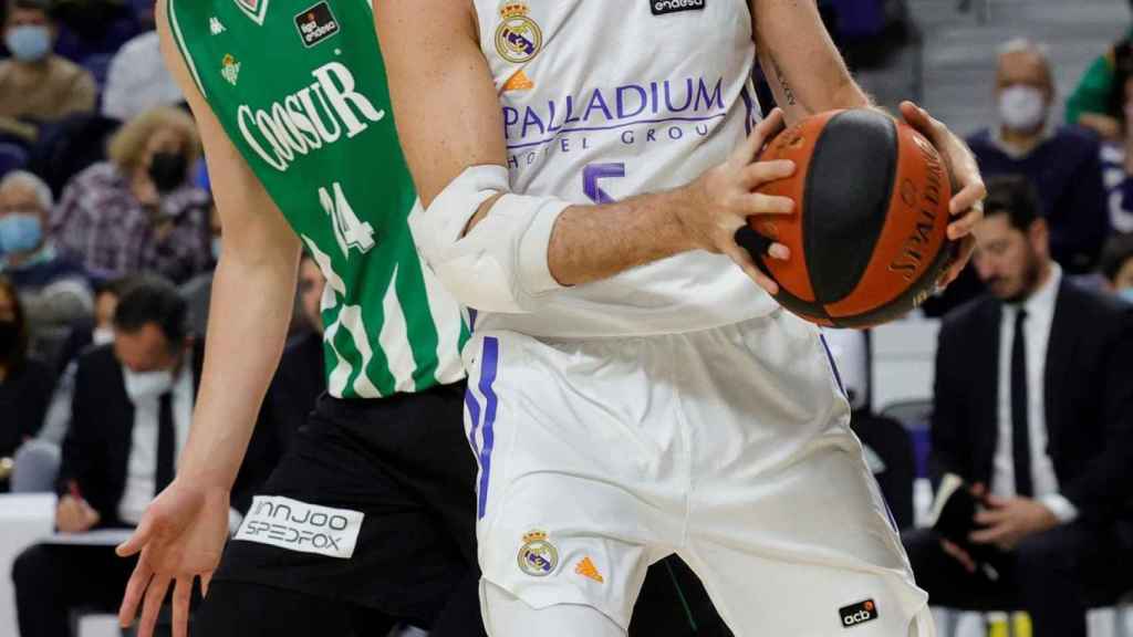Rudy Fernández, durante el Real Madrid de Baloncesto - Coosur Real Betis de la ACB