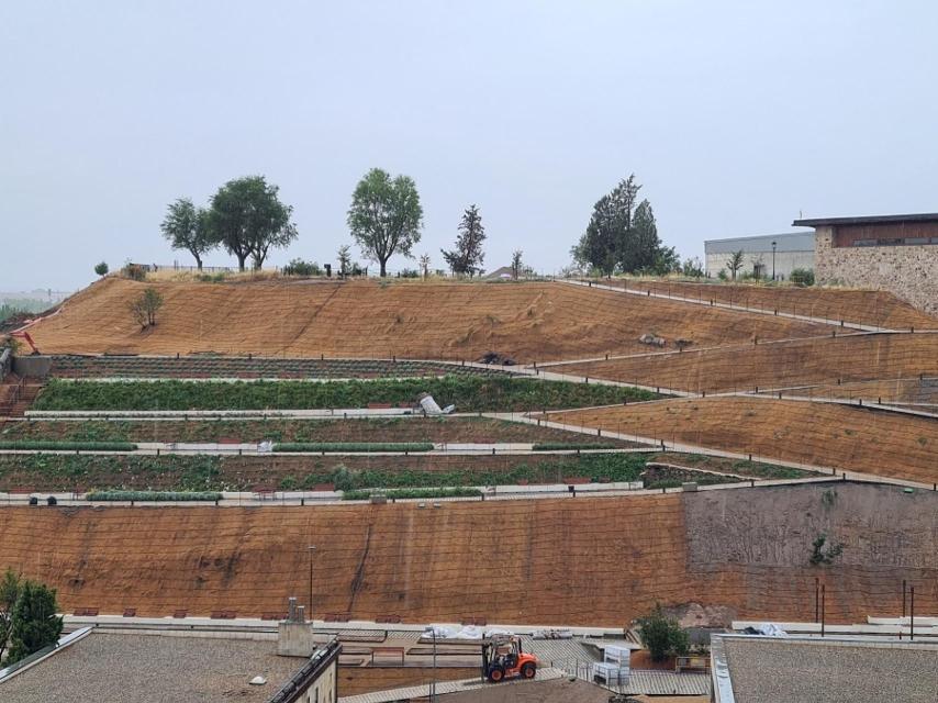 Obras en el Cerro de San Vicente