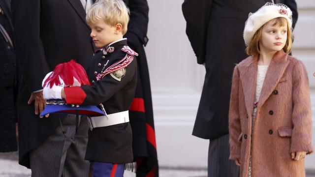 Gabriella de Mónaco junto a su hermano, Jacques, en el Día Nacional del Principado.