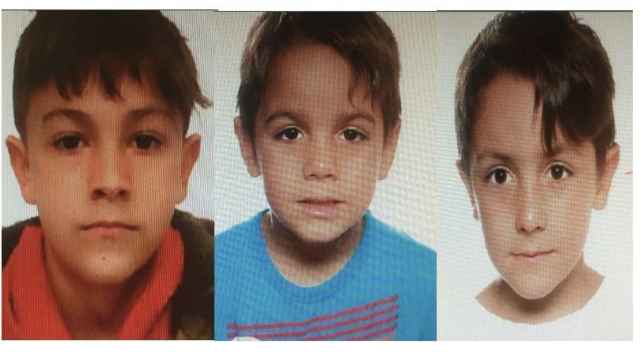 Los tres niños secuestrados en Aranjuez.