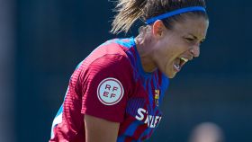 Alexia Putellas celebra un gol con el FC Barcelona Femenino en la temporada 2021/2022