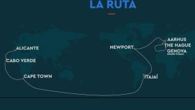La rura de la  Ocean Race que saldrá desde Alicante el 15 de enero de 2023.