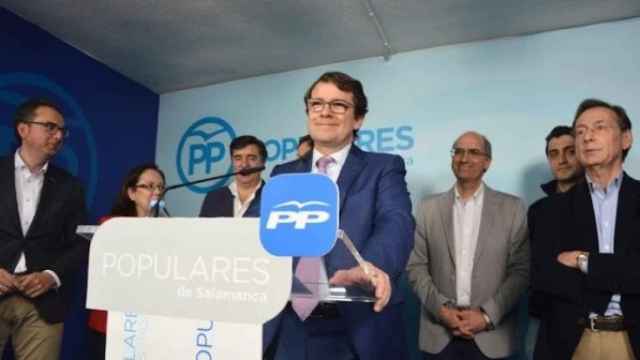 El PP de Salamanca celebra la victoria de Mañueco en las primarias