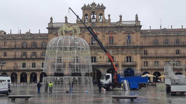 Campana de Navidad en la Plaza Mayor de Salamanca