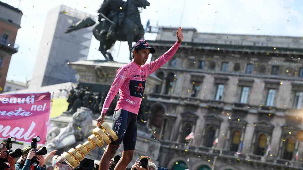 Egan Bernal, con el título del Giro de Italia