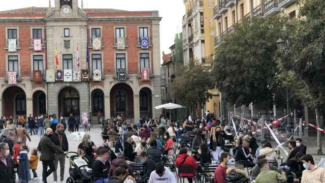 La Plaza Mayor de Zamora la Semana Santa de 2021