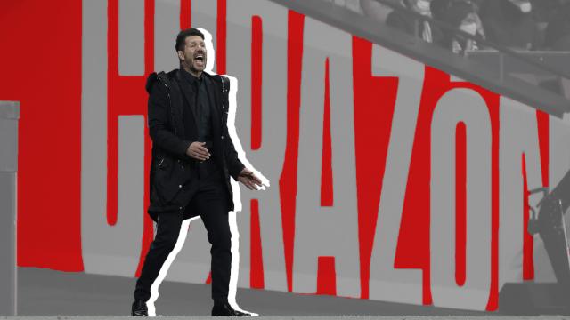 Diego Pablo Simeone, en un fotomontaje