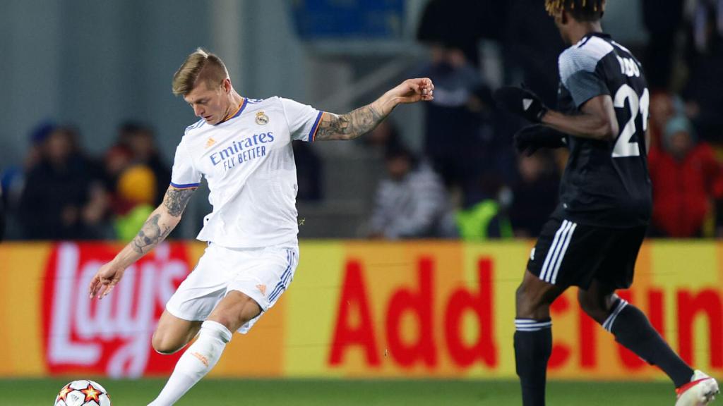 Toni Kroos, en el Sheriff Tiraspol - Real Madrid de la Champions League