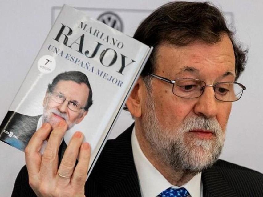 Rajoy, durante la presentación de su libro 'Una España mejor', en 2019.