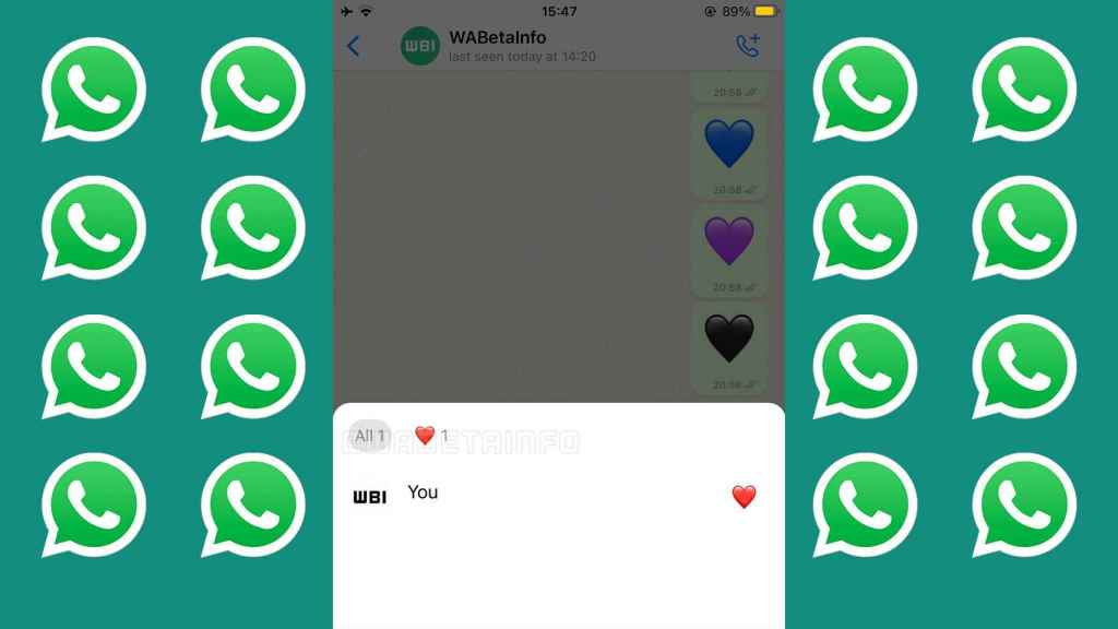 Reacciones de emojis en WhatsApp