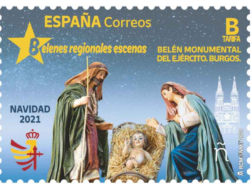 Burgos  ya tiene su sello dedicado al Belén Monumental del Ejército