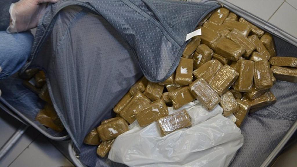 Material incautado por la Policía Nacional.