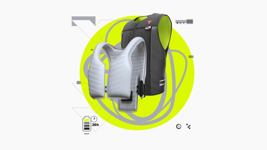 Así es un chaleco con airbag.