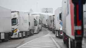 Camiones embolsados en Burgos