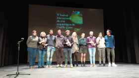 Foto de los galardonados en el Teatro Principal de Zamora