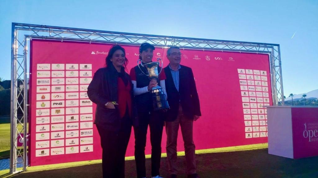 Entrega de premios del Andalucía Costa del Sol Open de España.