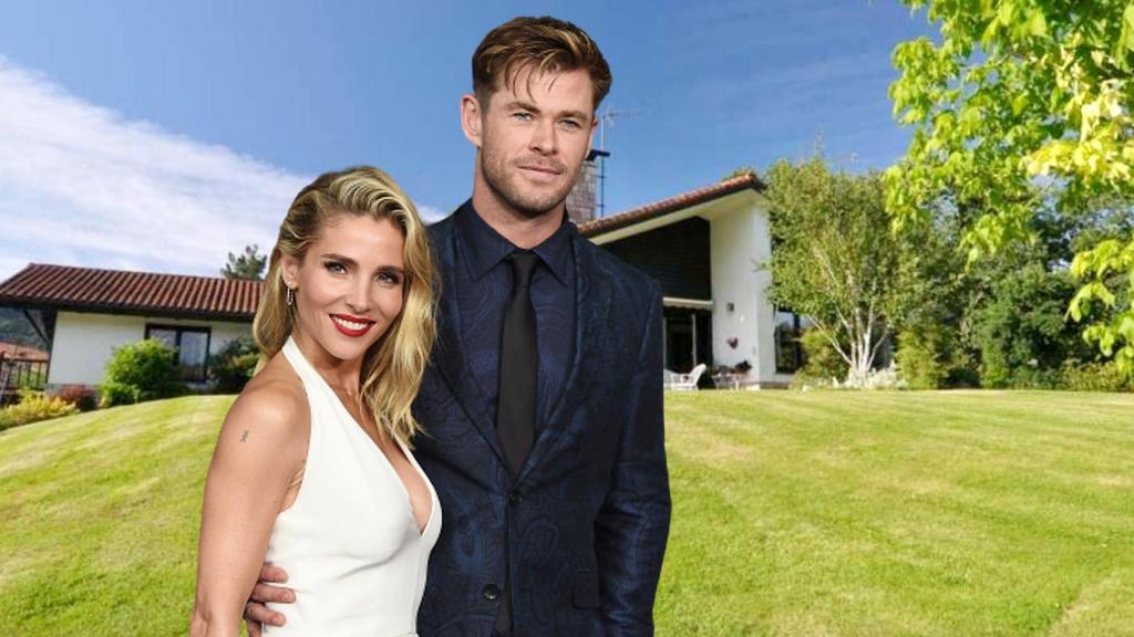 Elsa Pataky y Chris Hemsworth se han dejado ver por una urbanización de Irún, Guipúzcoa.