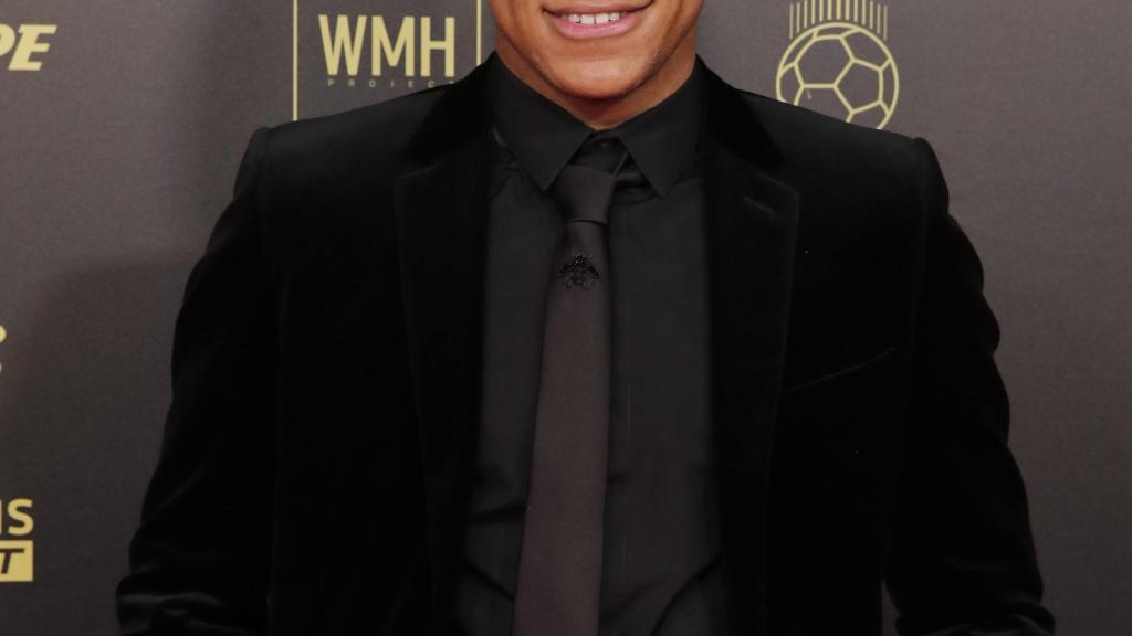 Kylian Mbappé, en la gala del Balón de Oro 2021