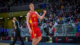 Alberto Díaz en un encuentro con la selección española.