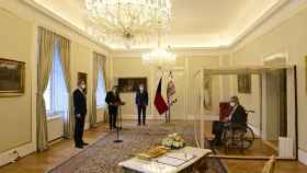 La ceremonia de investidura del primer ministro de República Checa.
