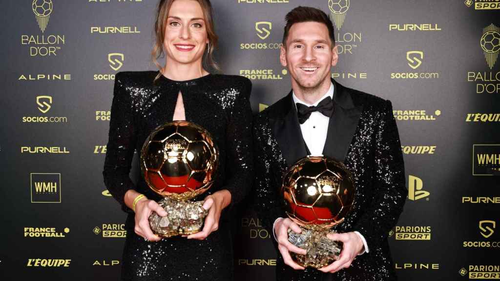 Alexia Putellas y Leo Messi, ganadores del Balón de Oro 2021