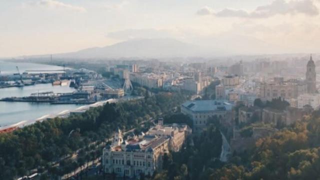 Vista de Málaga capital.