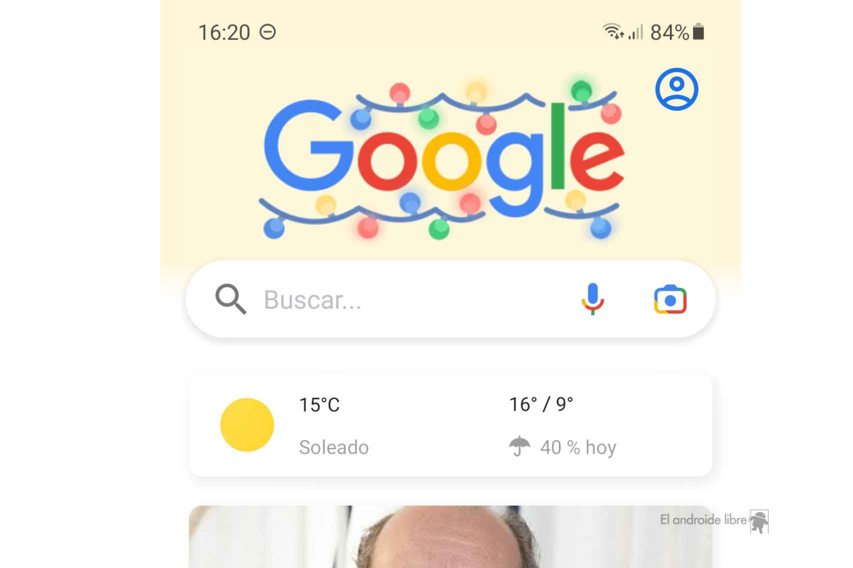 Google Discover search engine today