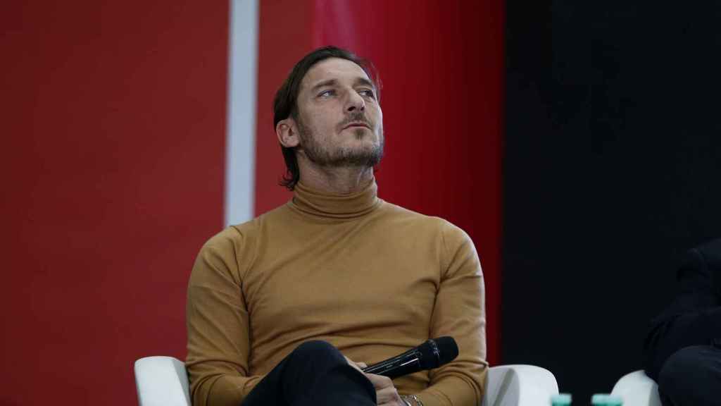 Francesco Totti, exfutbolista italiano, en un acto
